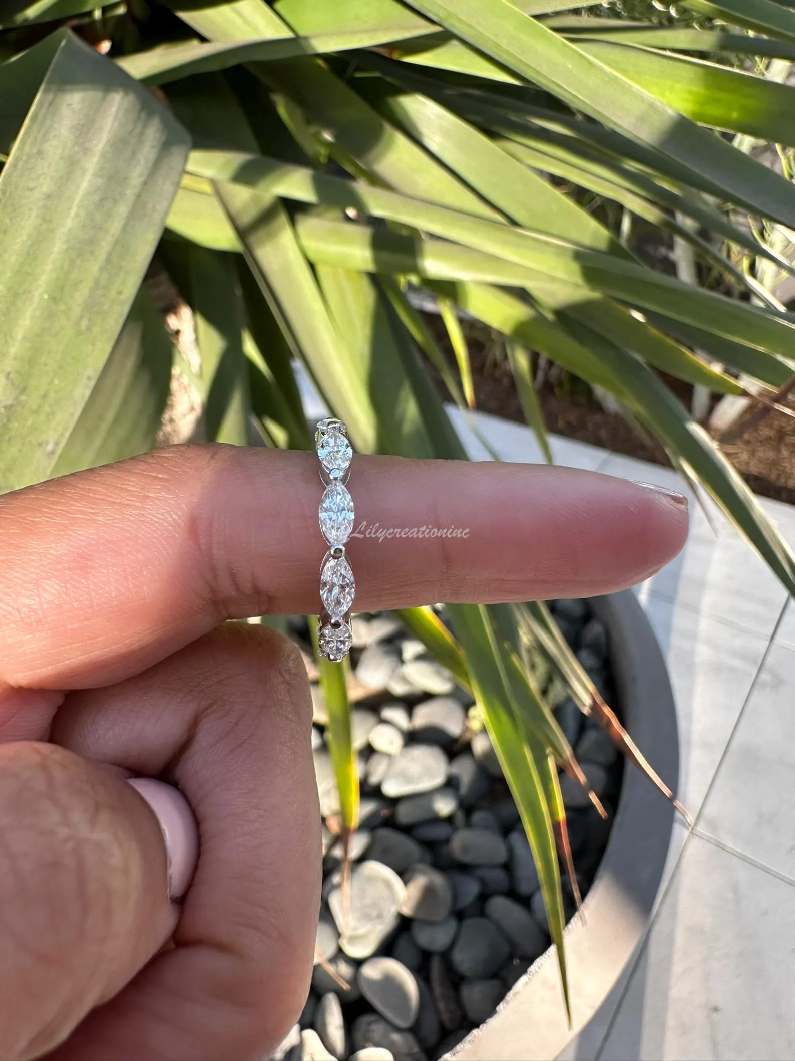 2 Carat Marquee Lab Grown Diamond Eternity Band