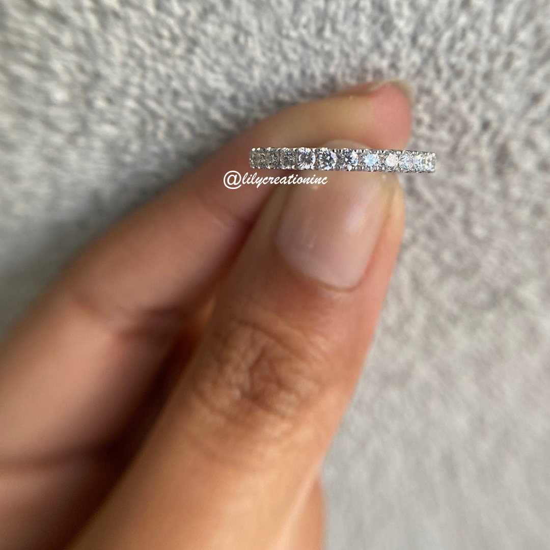 2 Carat Pavé Diamond Eternity Band