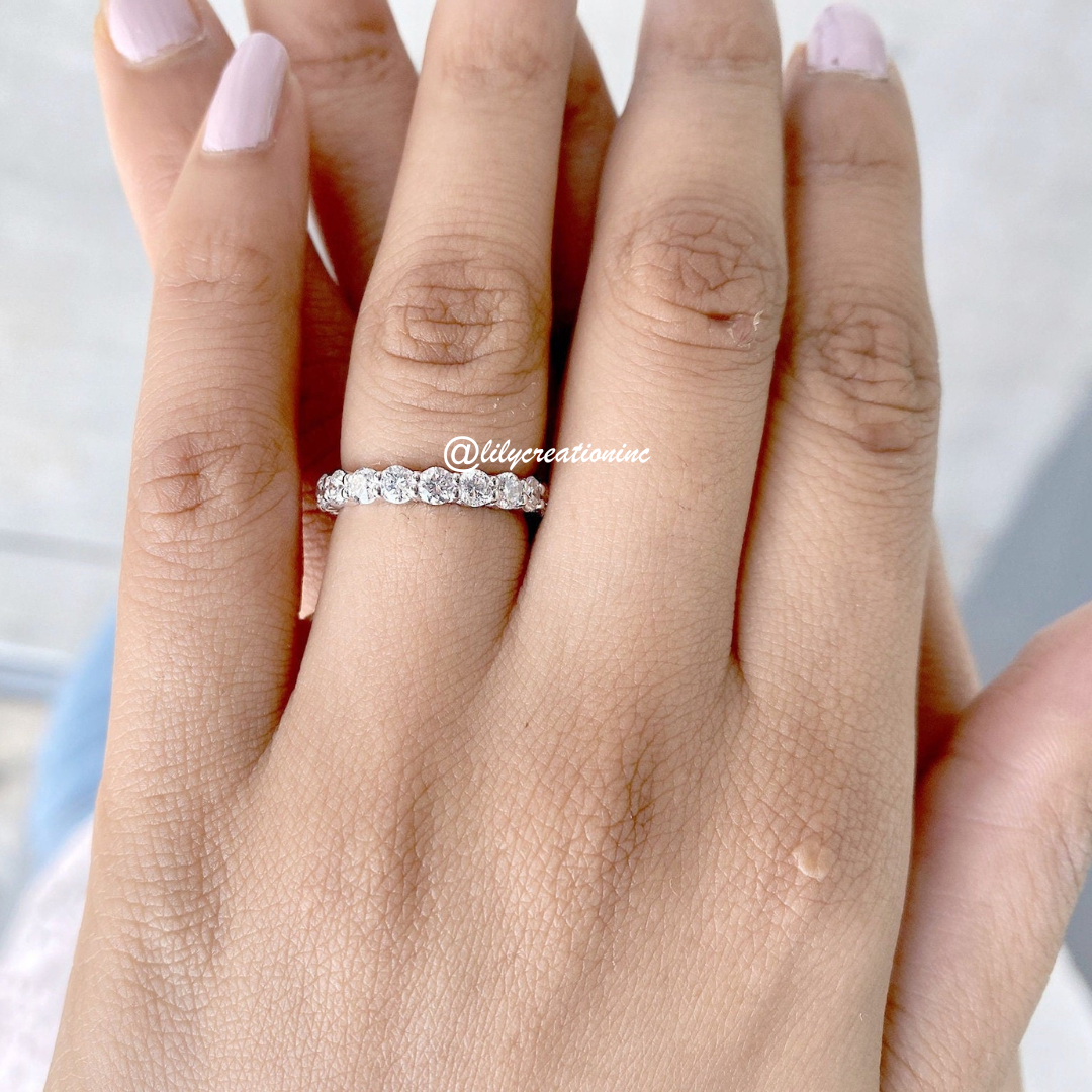 3 Carat Round Diamond Eternity Bands