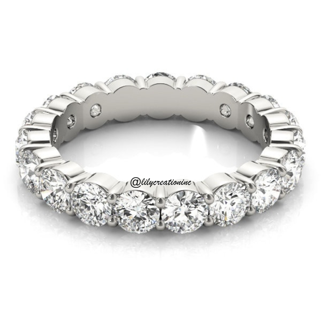 3 Carat Round Diamond Eternity Bands