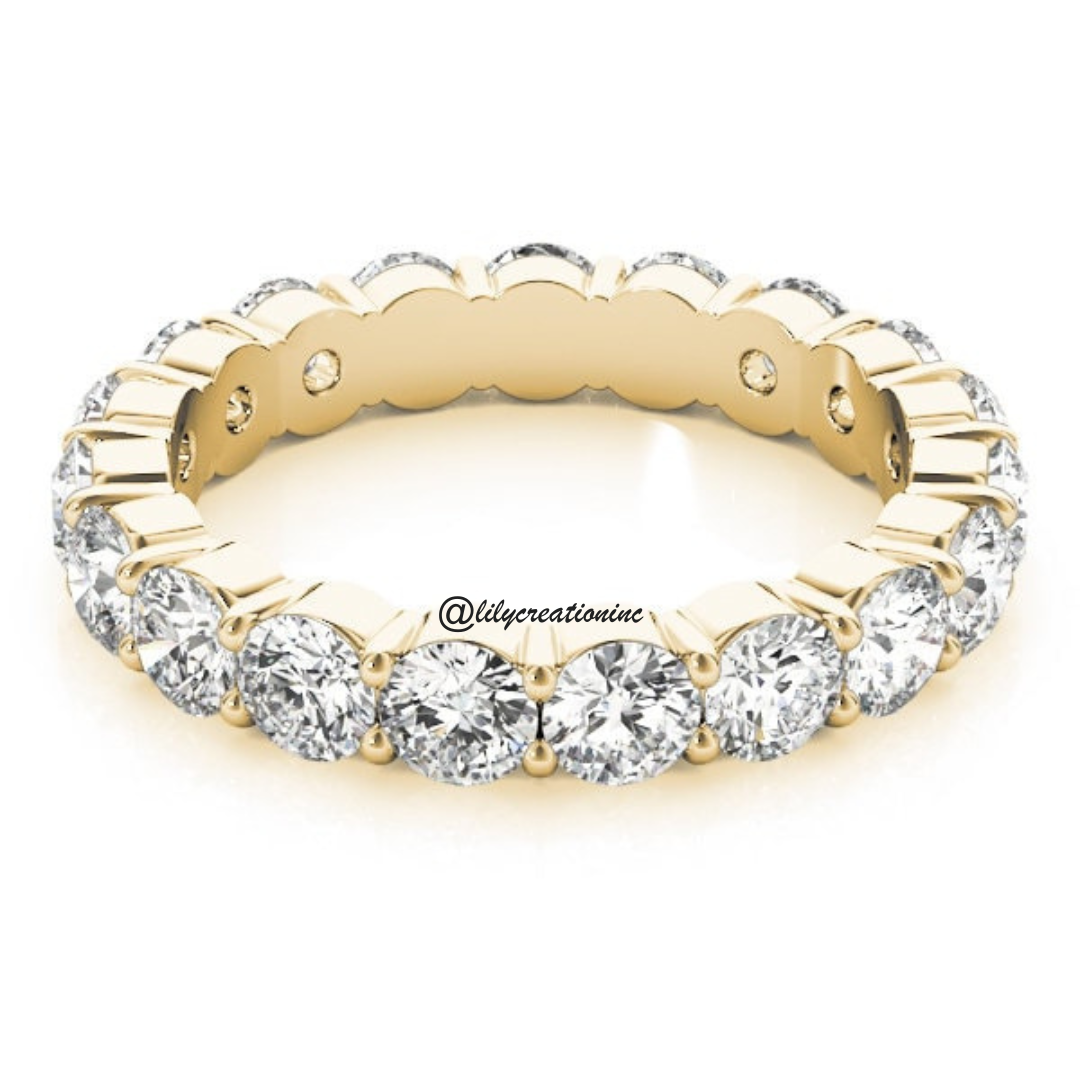 3 Carat Round Diamond Eternity Bands