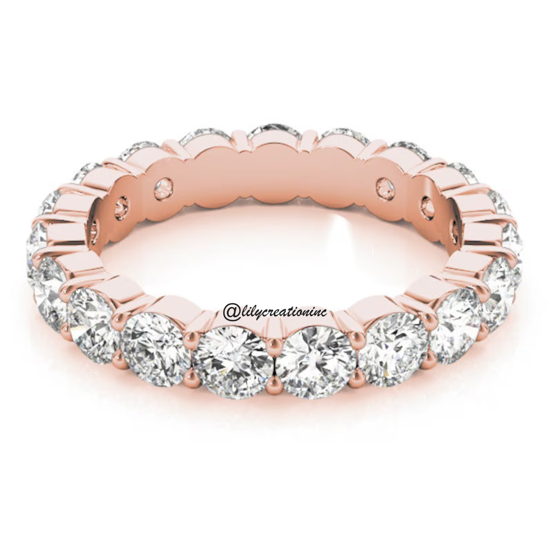 3 Carat Round Diamond Eternity Bands