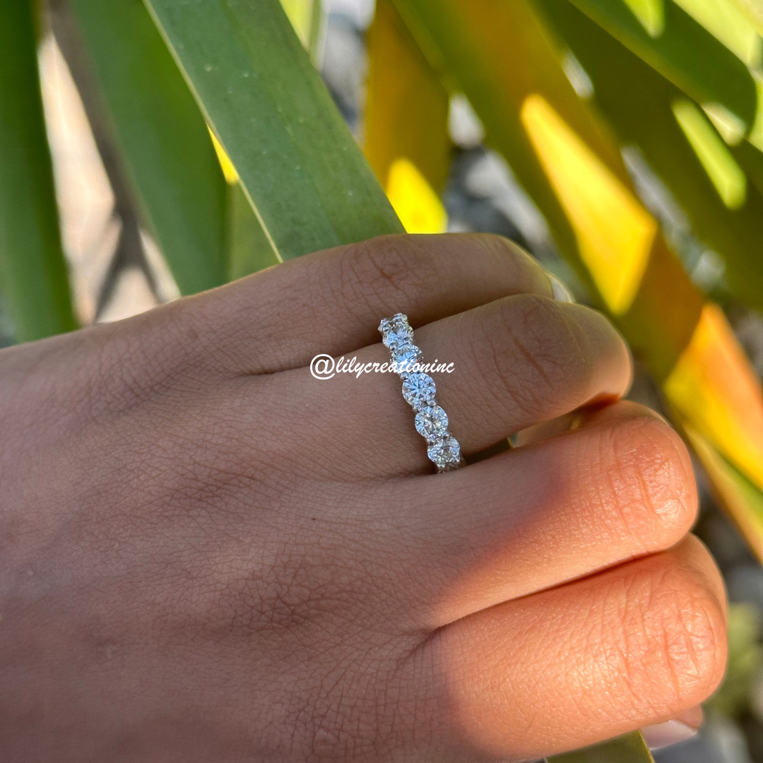 4 Carat Round Diamond Eternity Band