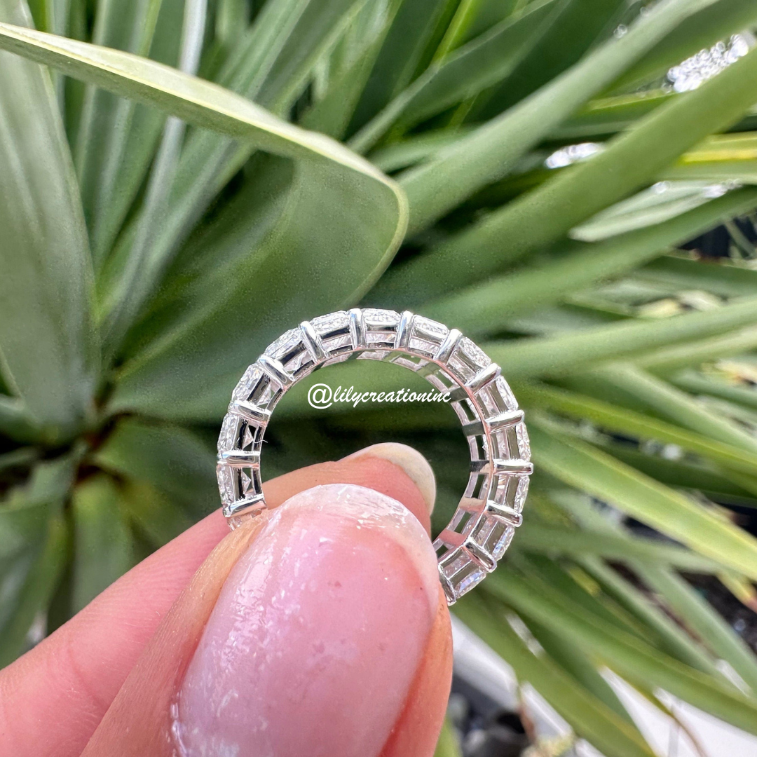 5 Carat Radiant Cut Diamond Eternity Band
