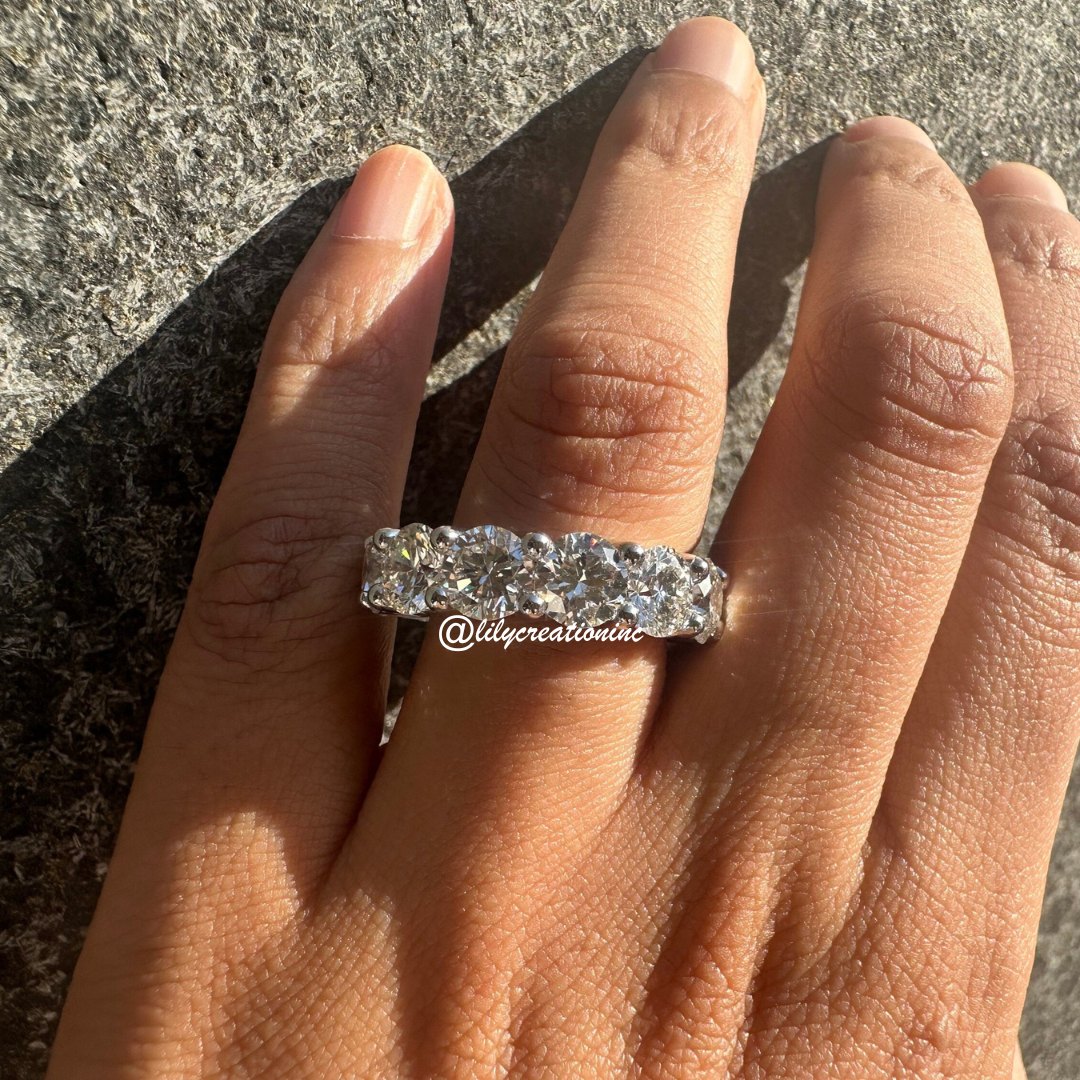 12 Carat Round Diamond Eternity Band