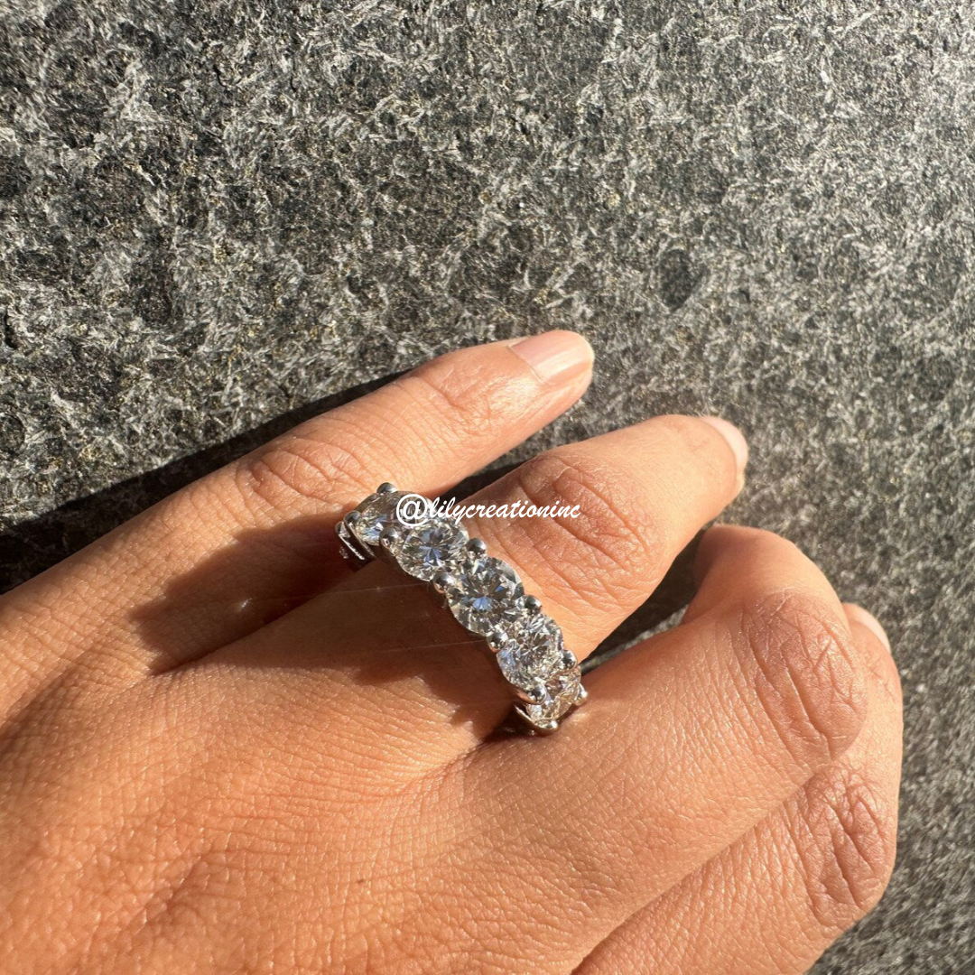 12 Carat Round Diamond Eternity Band