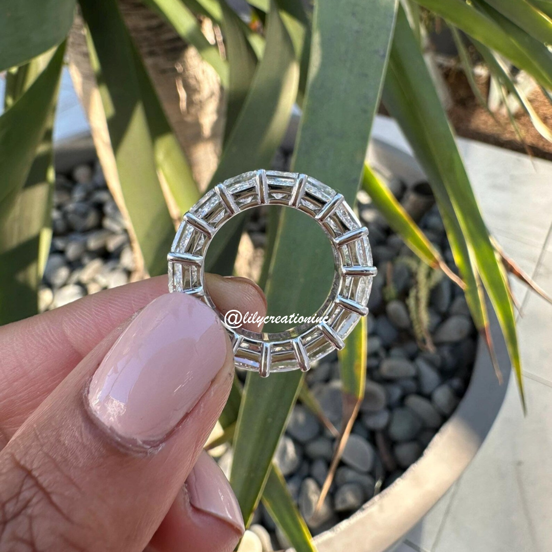 14 Carat Princess Cut Diamond Eternity Band