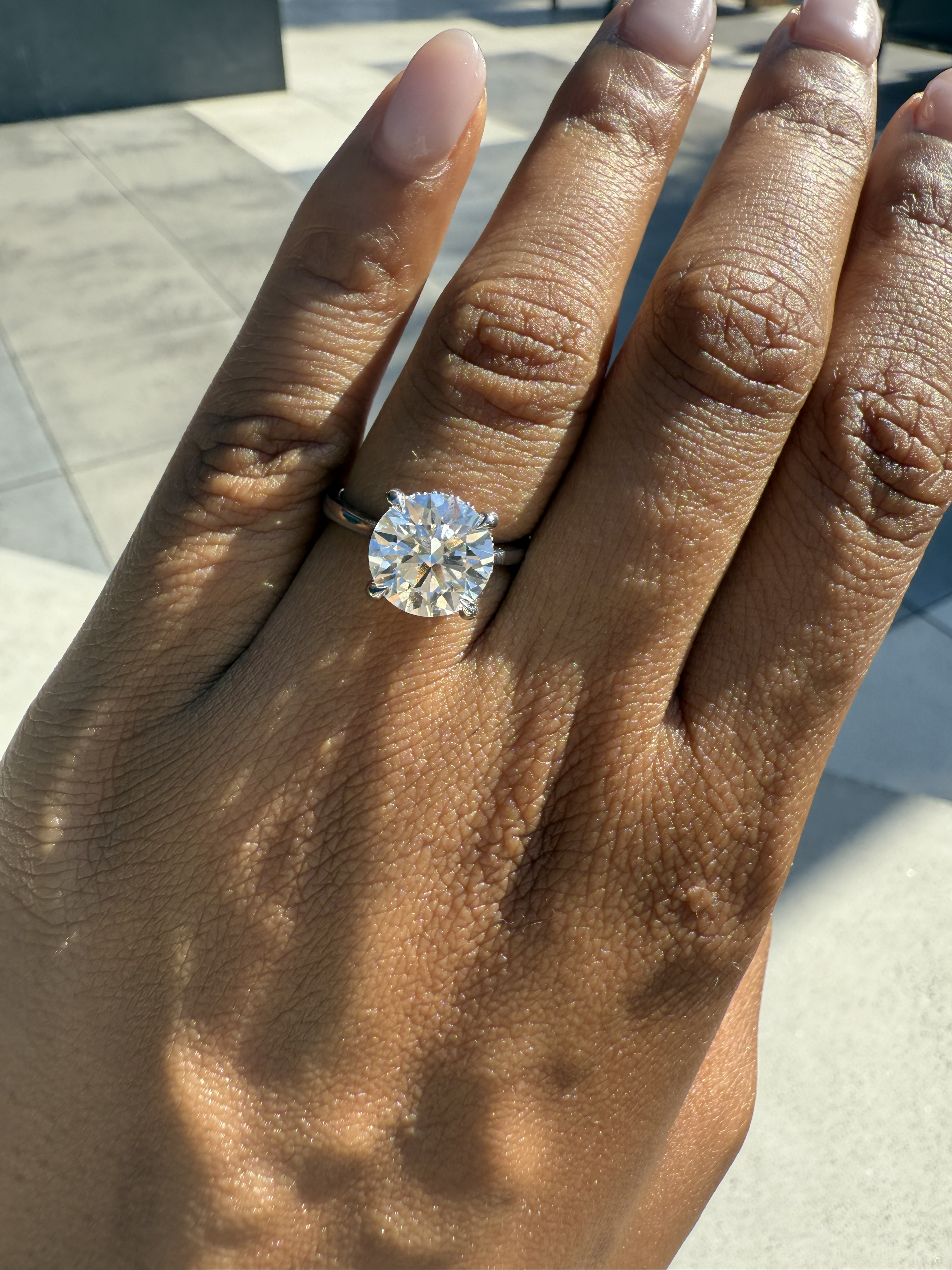Round with Hidden Halo Lab Grown Diamond Engagement Ring