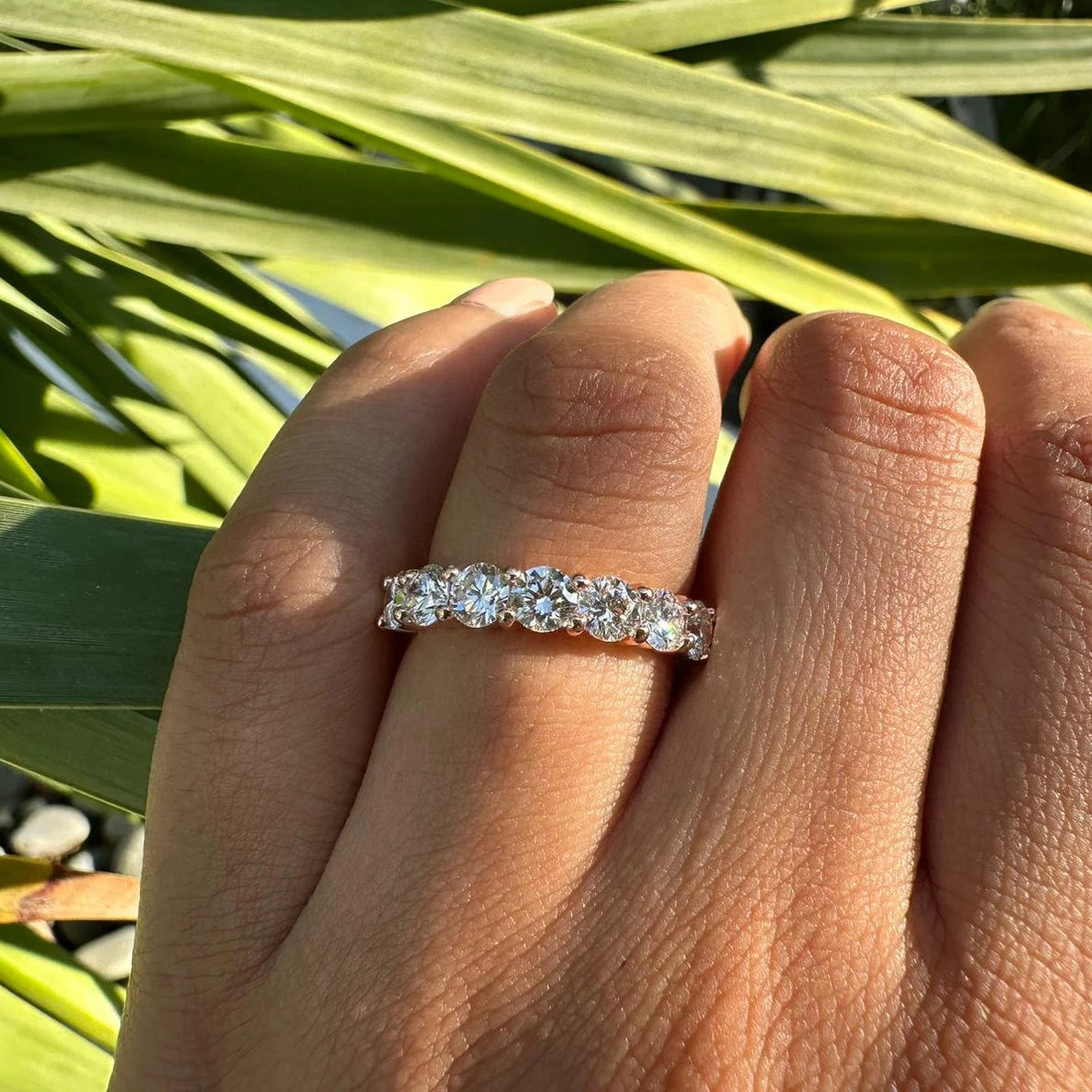 1.5 Carat 7 Stone Diamond Eternity Band