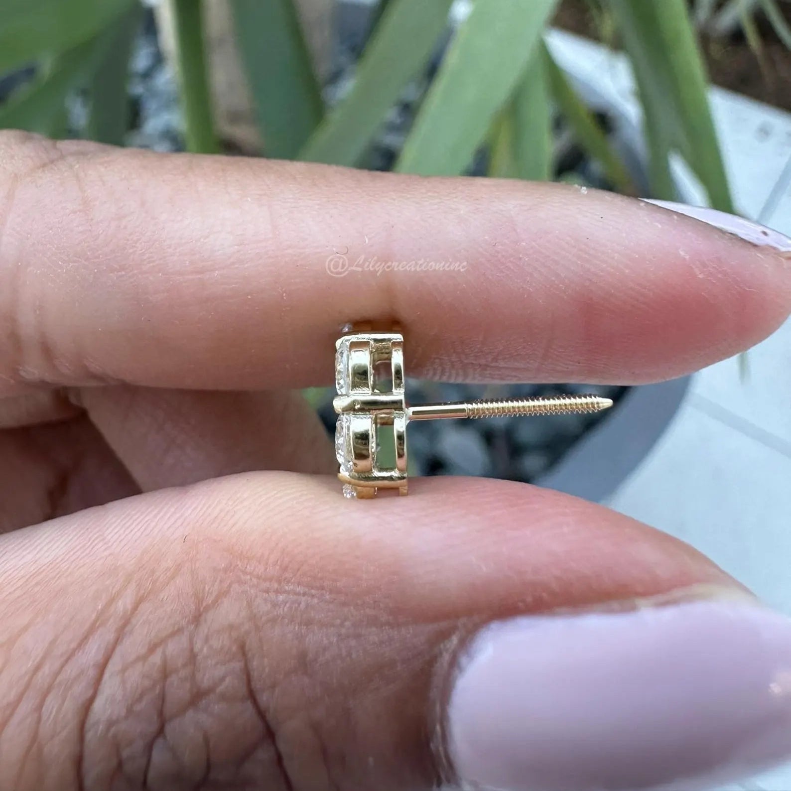 2 Carat Lab Grown Diamond Cluster Earrings