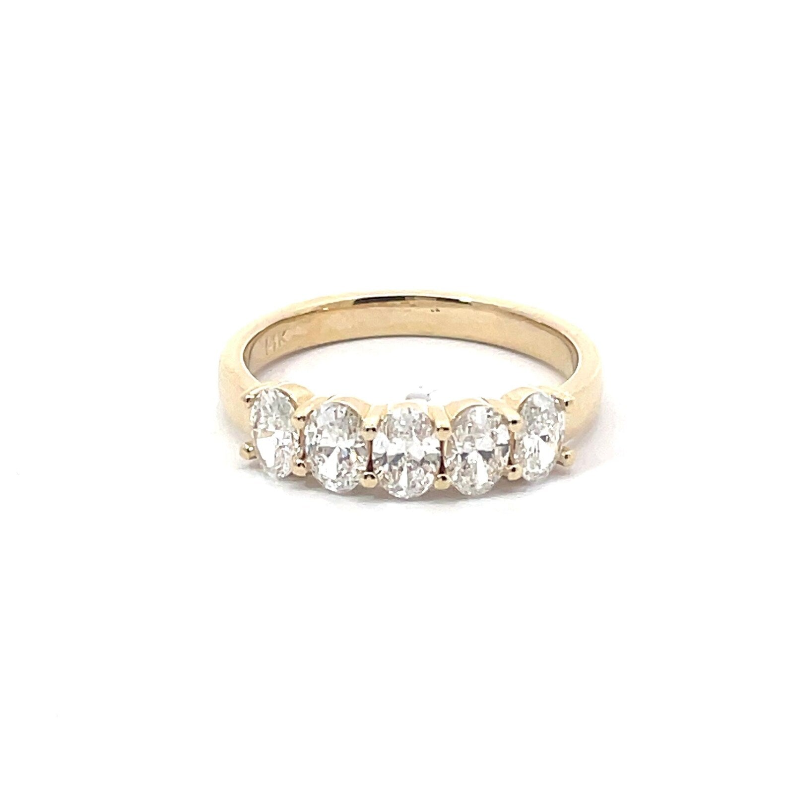 1.5 Carat 5 Stone Oval Eternity Band