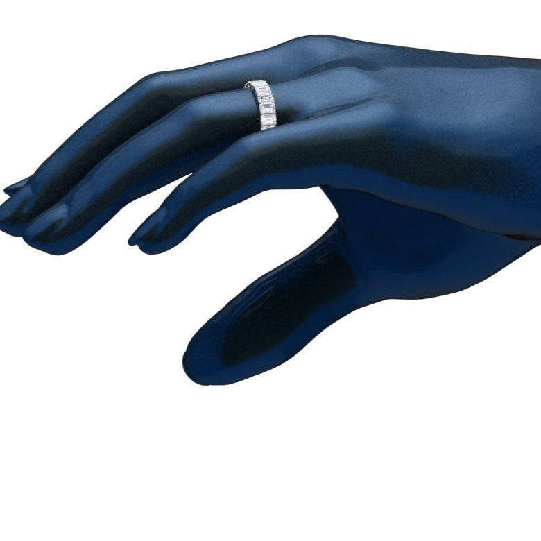 Emerald Cut Diamond Eternity Band