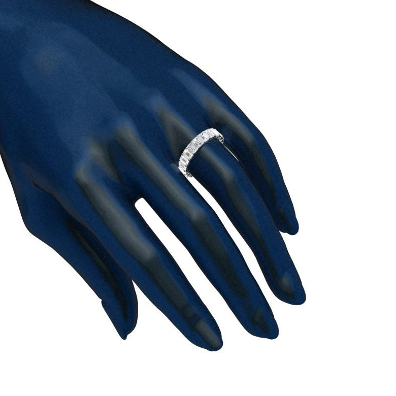 Emerald Cut Diamond Eternity Band