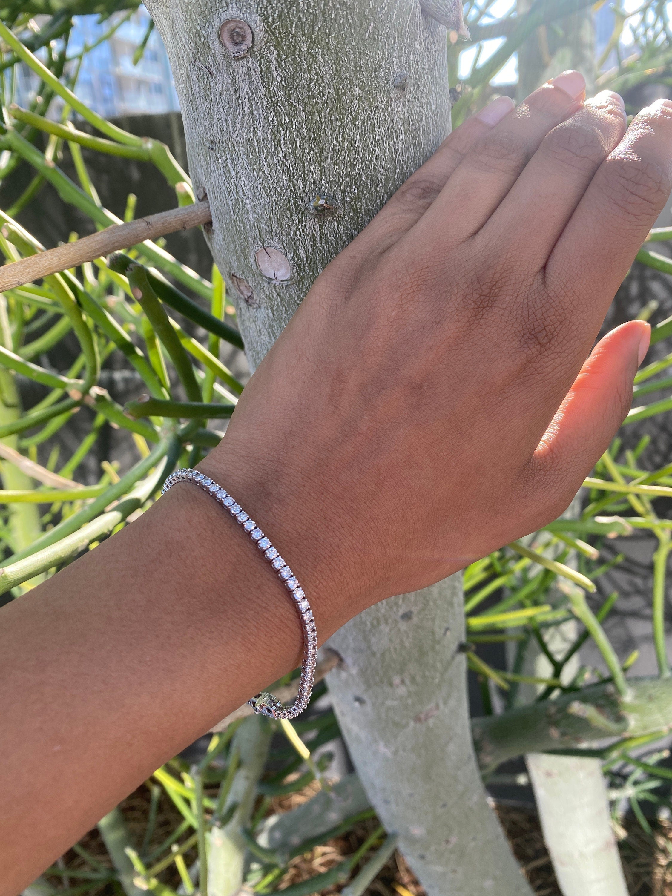4.5 Carat Round Diamond Tennis Bracelet