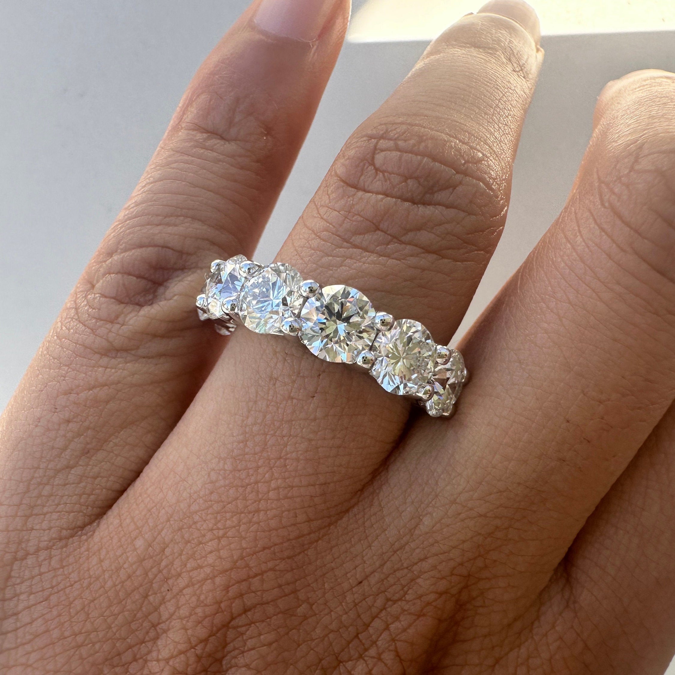 10 Carat Round Diamond Eternity Band