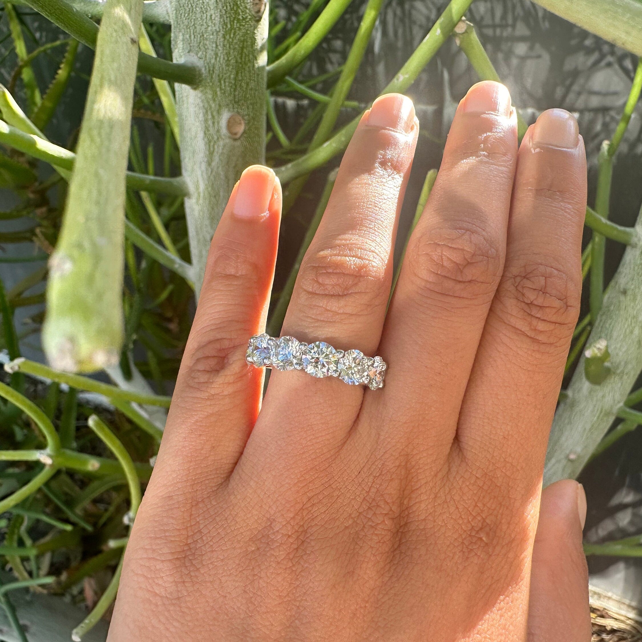 10 Carat Round Diamond Eternity Band