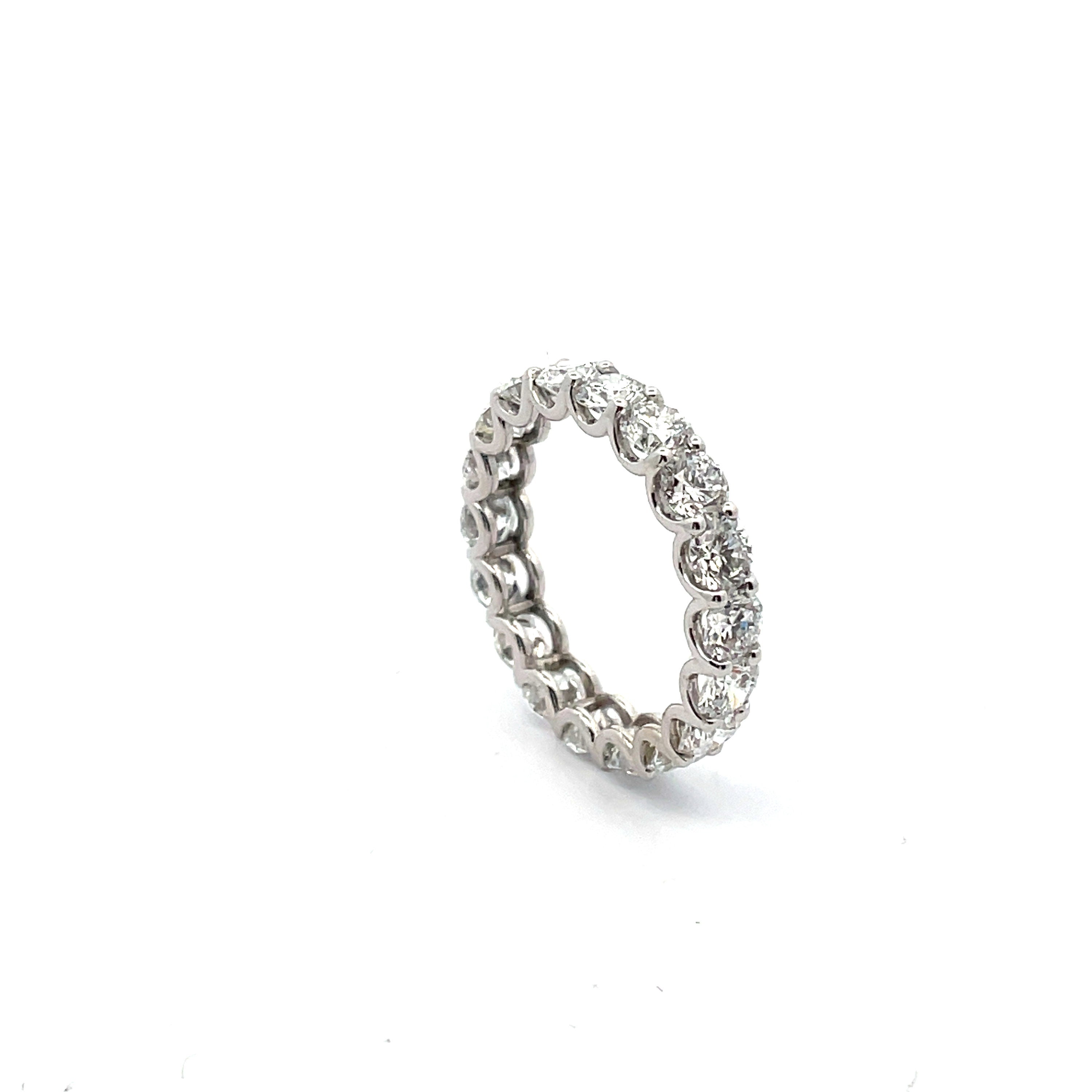 7 Carat Round U-Prong Diamond Eternity Band