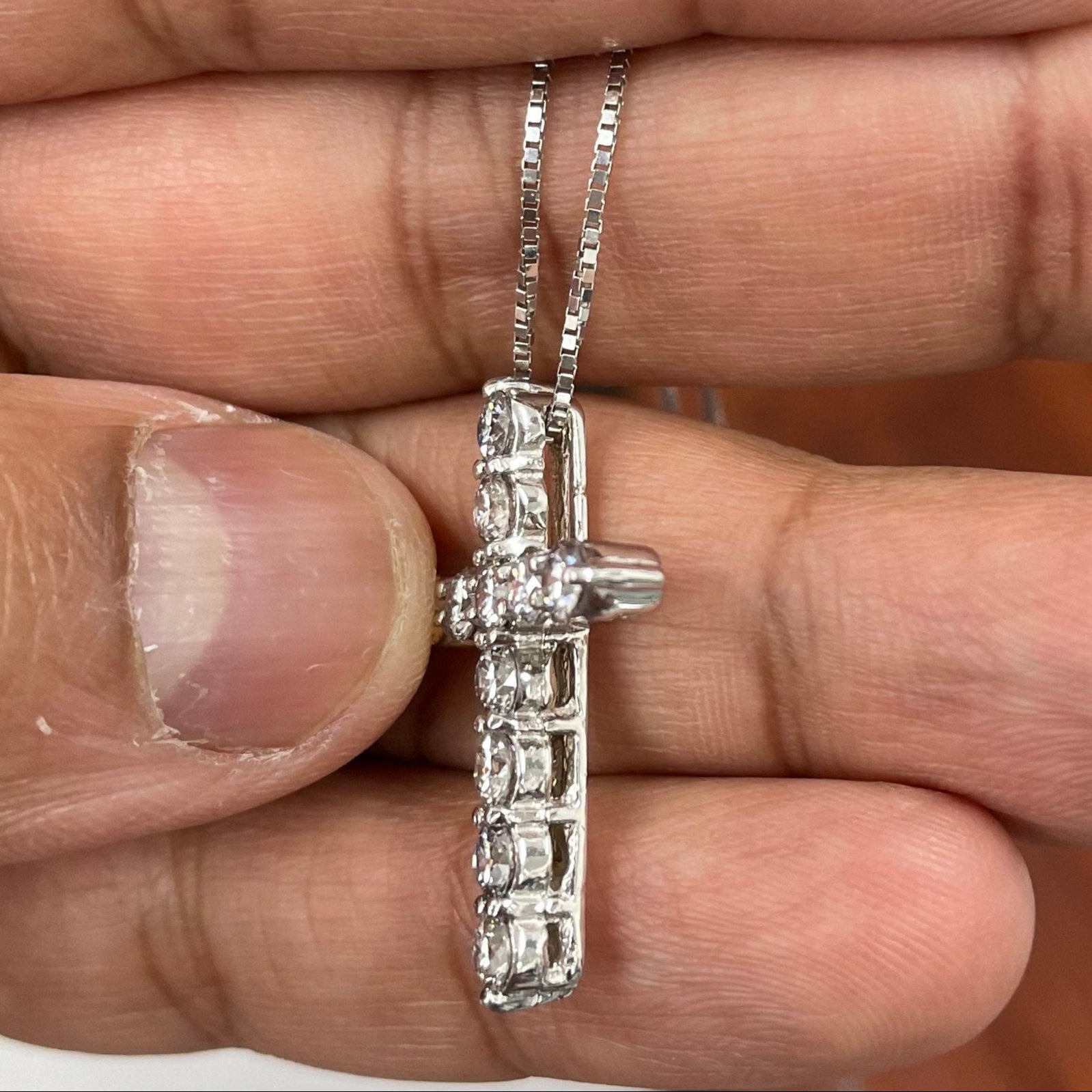 Lab Grown Diamond Cross Pendant