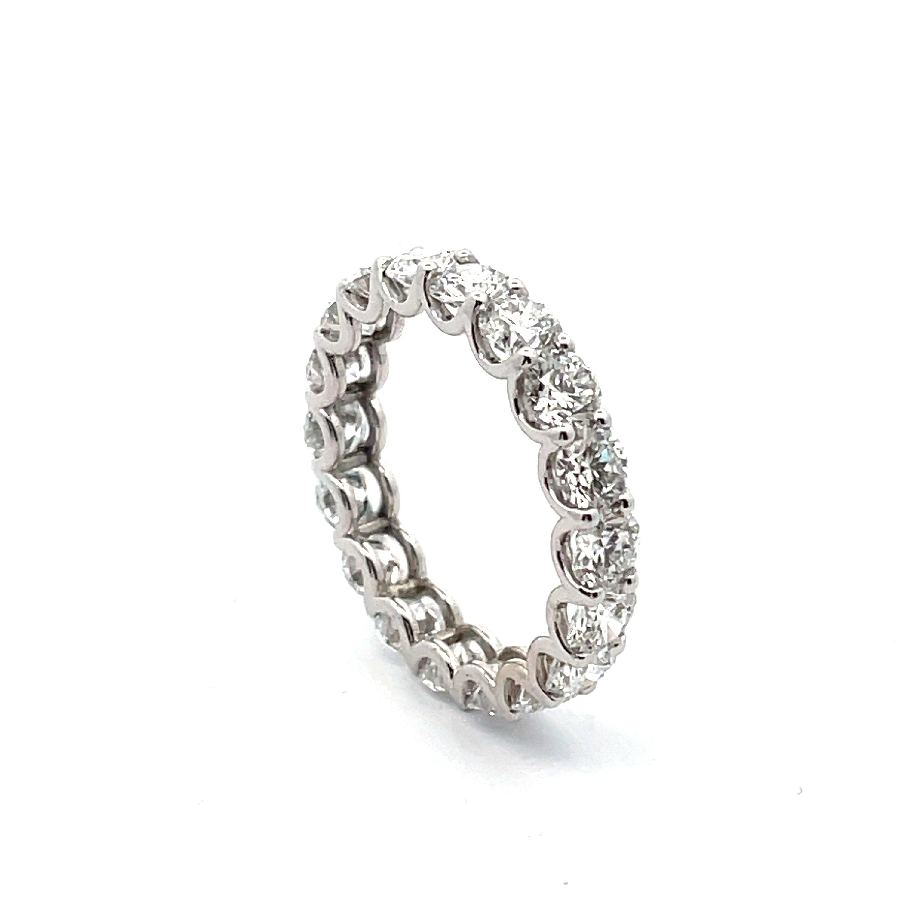 7 Carat Round U-Prong Diamond Eternity Band