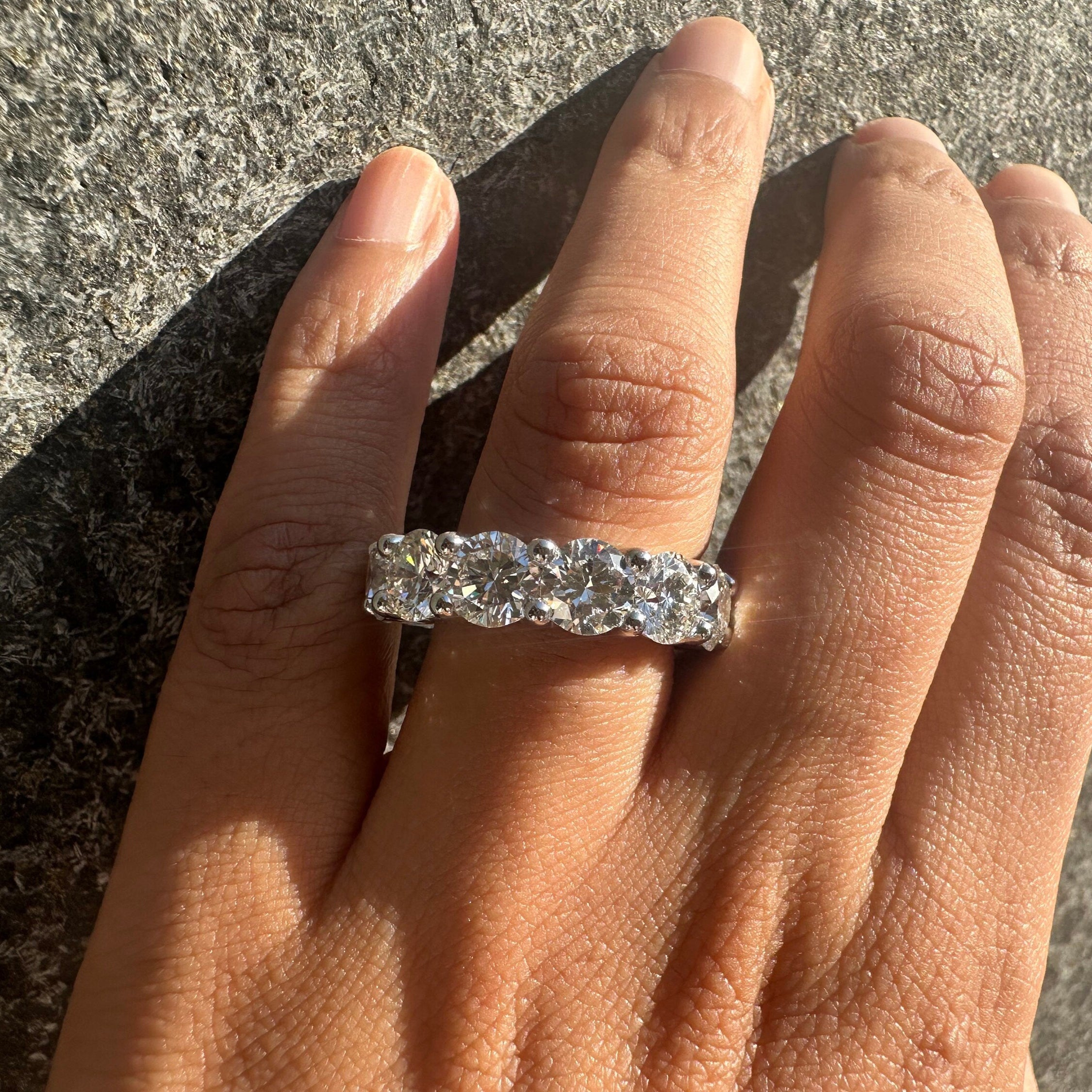 12 Carat Round Diamond Eternity Band