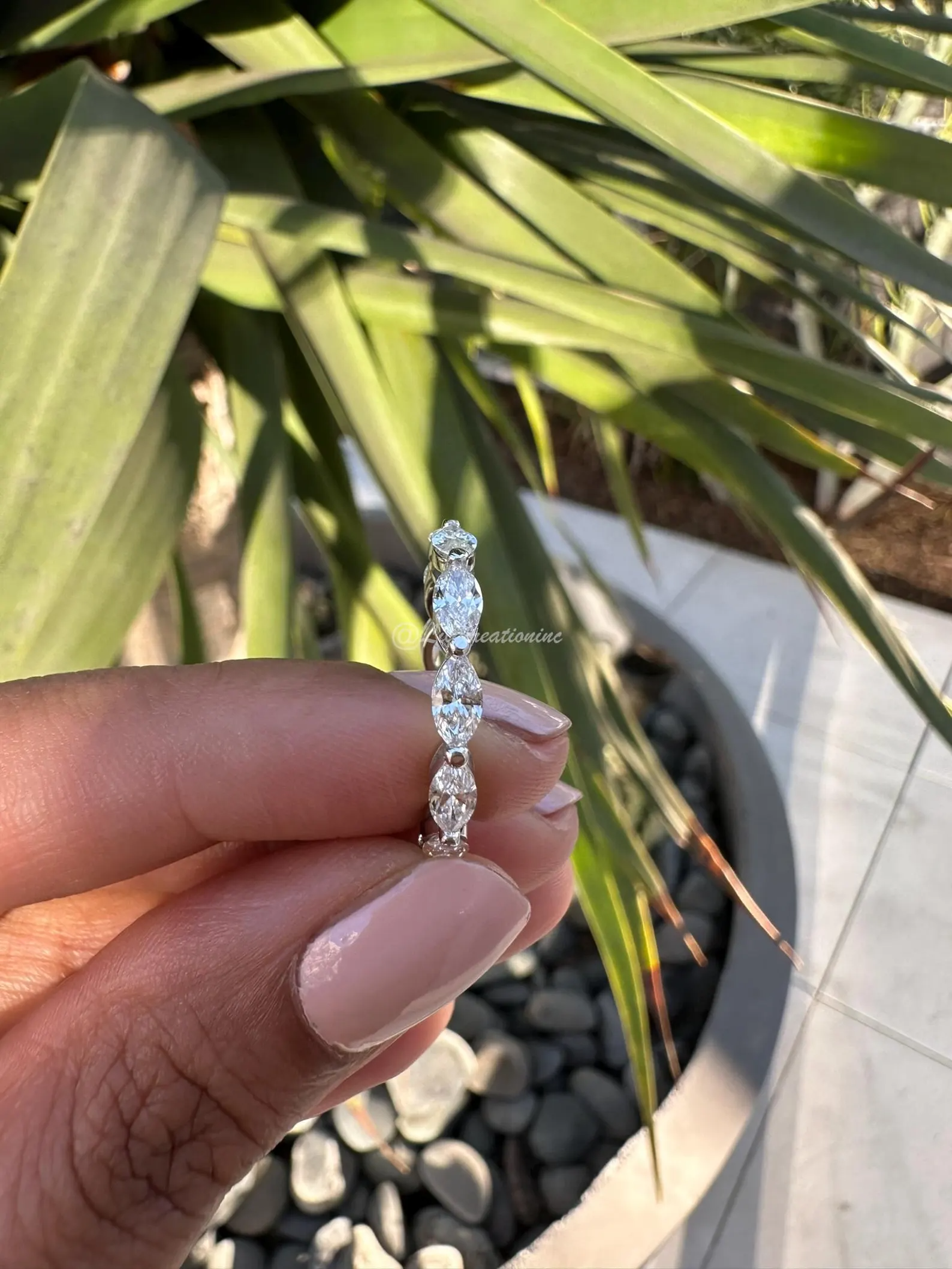 2 Carat Marquee Lab Grown Diamond Eternity Band