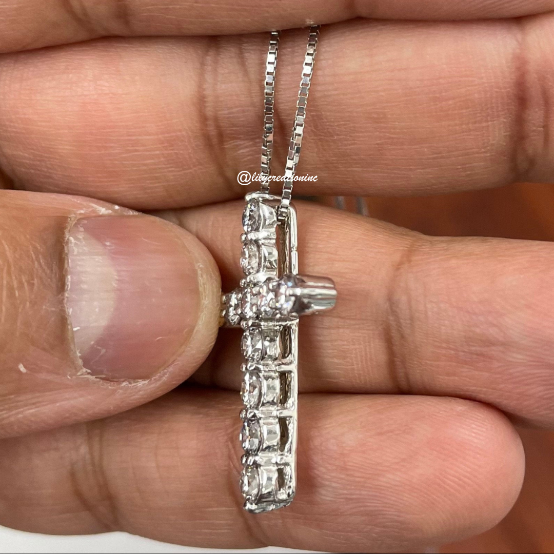 Lab Grown Diamond Cross Pendant