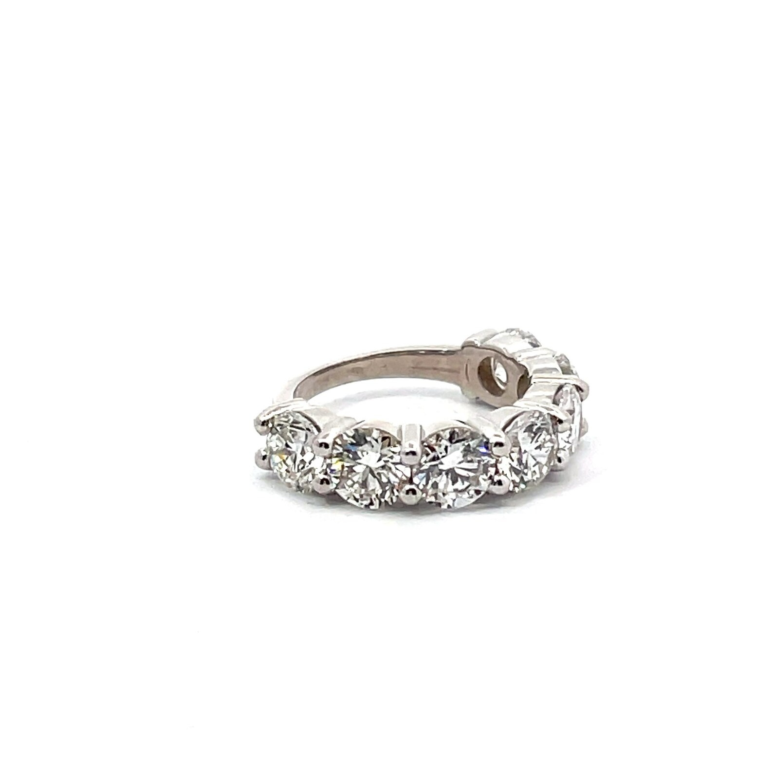 5 Carat Round 7 Stones Lab Grown Diamond Eternity Band