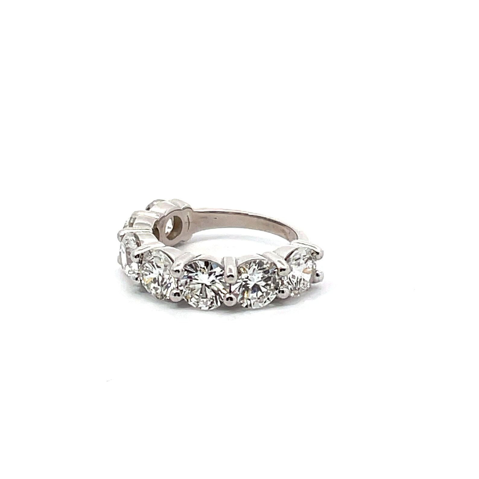 5 Carat Round 7 Stones Lab Grown Diamond Eternity Band