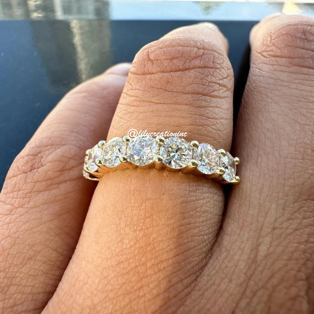 1.5 Carat 7 Stone Diamond Eternity Band