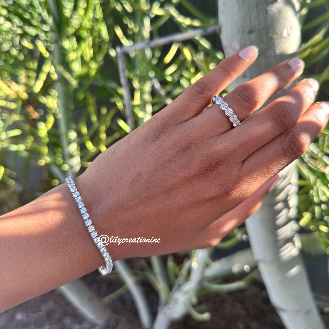 4 Carat Round Diamond Eternity Band