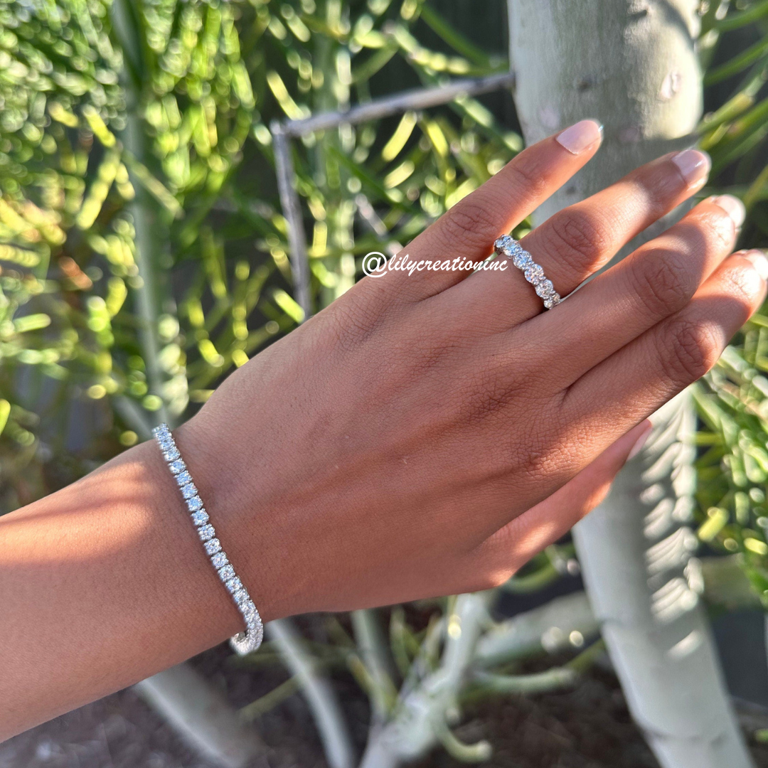 7 Carat Round Diamond Eternity Band