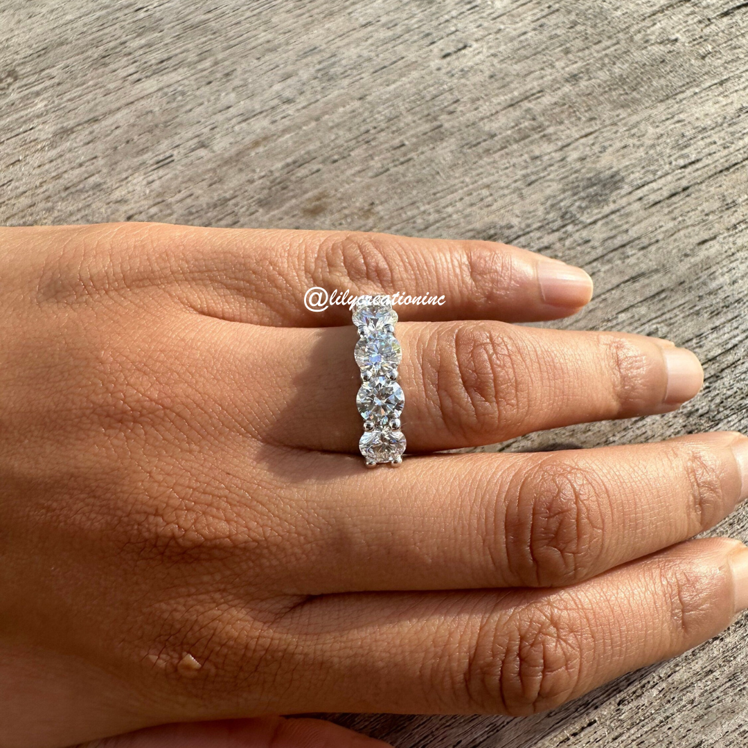 10 Carat Round Diamond Eternity Band