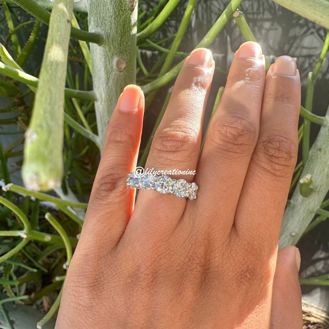 10 Carat Round Diamond Eternity Band