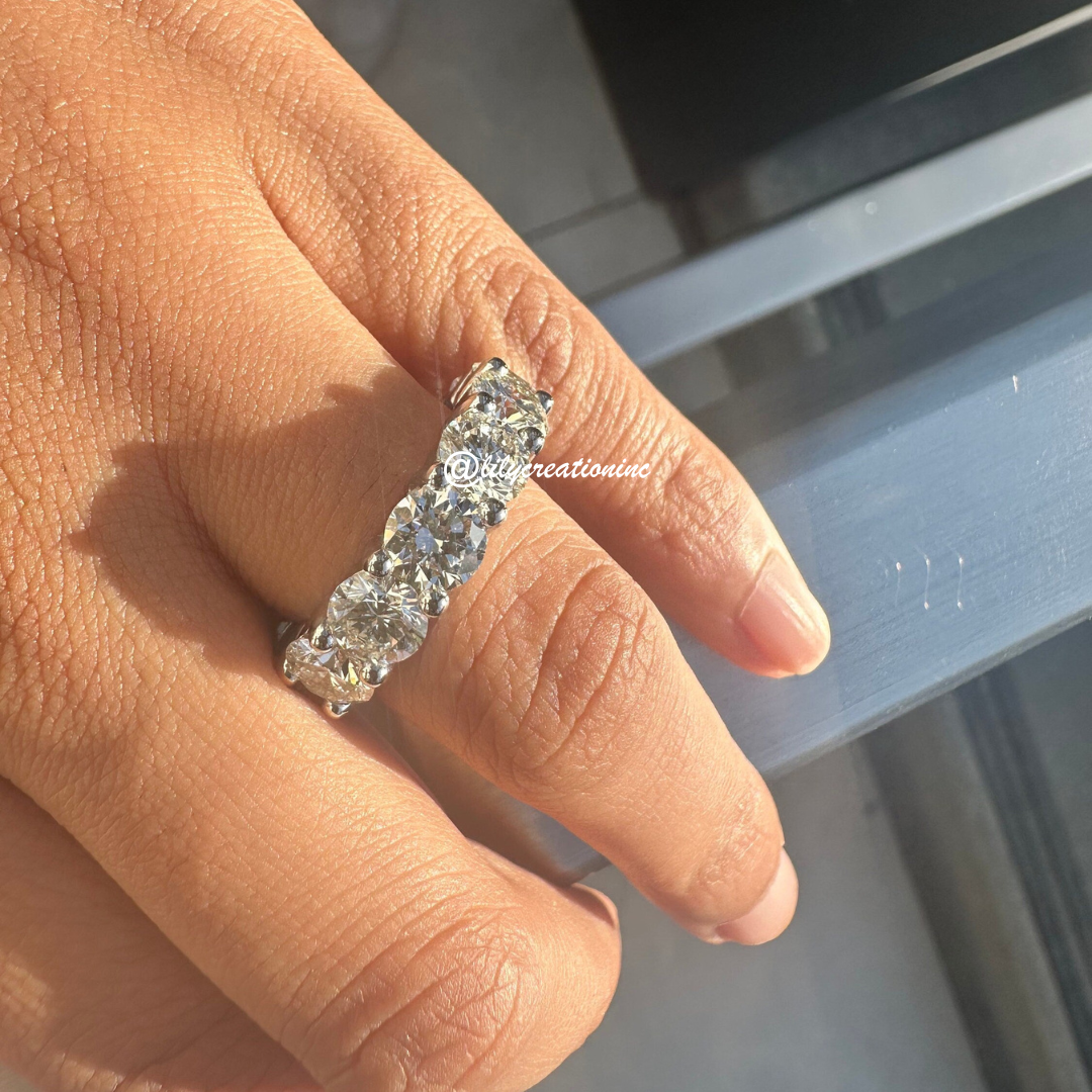 12 Carat Round Diamond Eternity Band