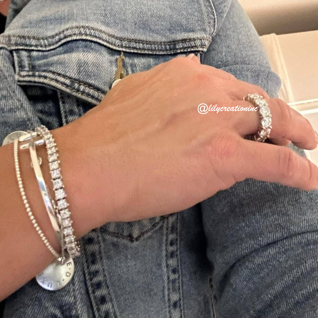 12 Carat Round Diamond Eternity Band