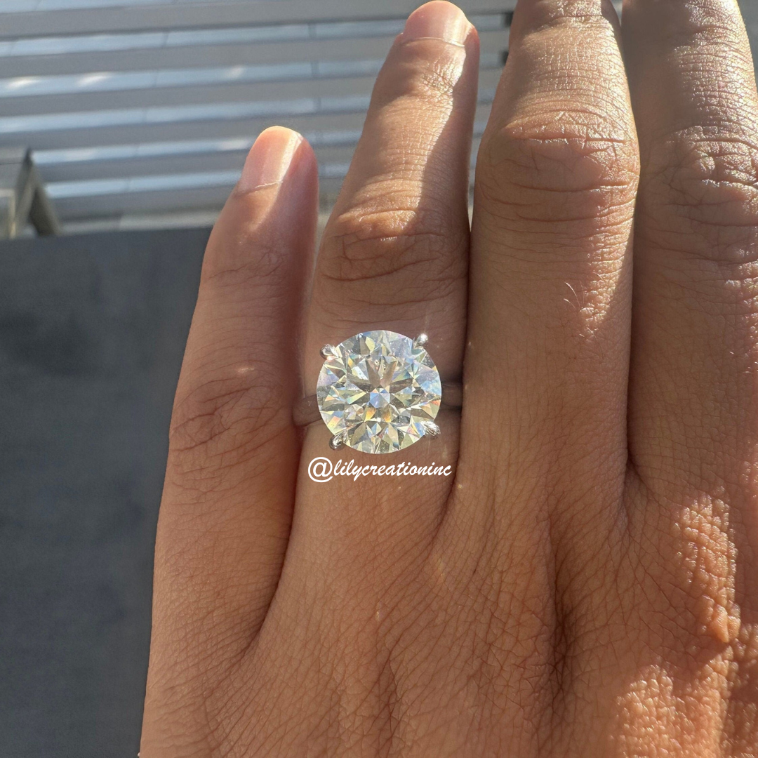 Round Solitaire Diamond Engagement Ring