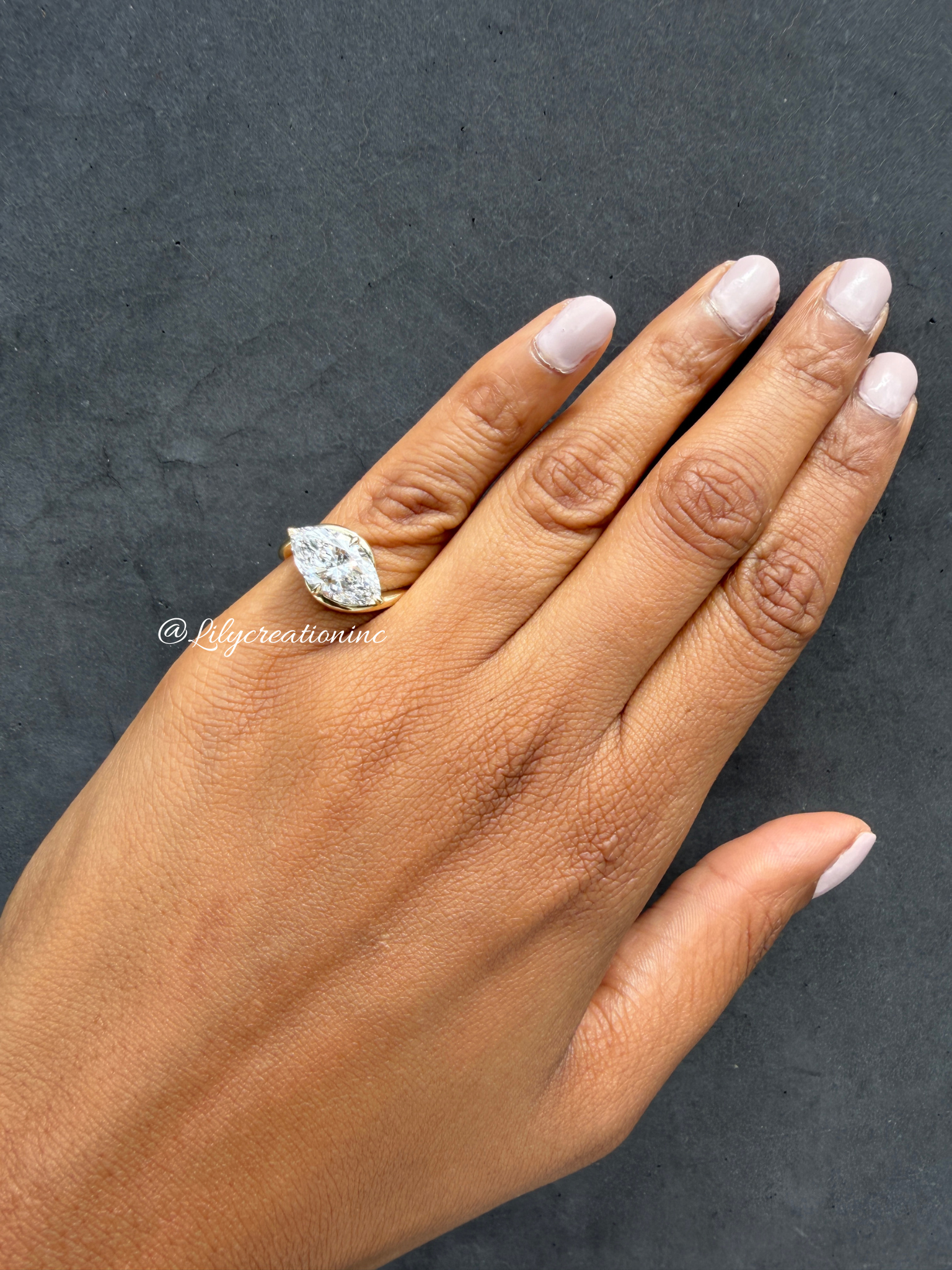 Marquise Solitaire Rapture Lab Grown Diamond Engagement Ring