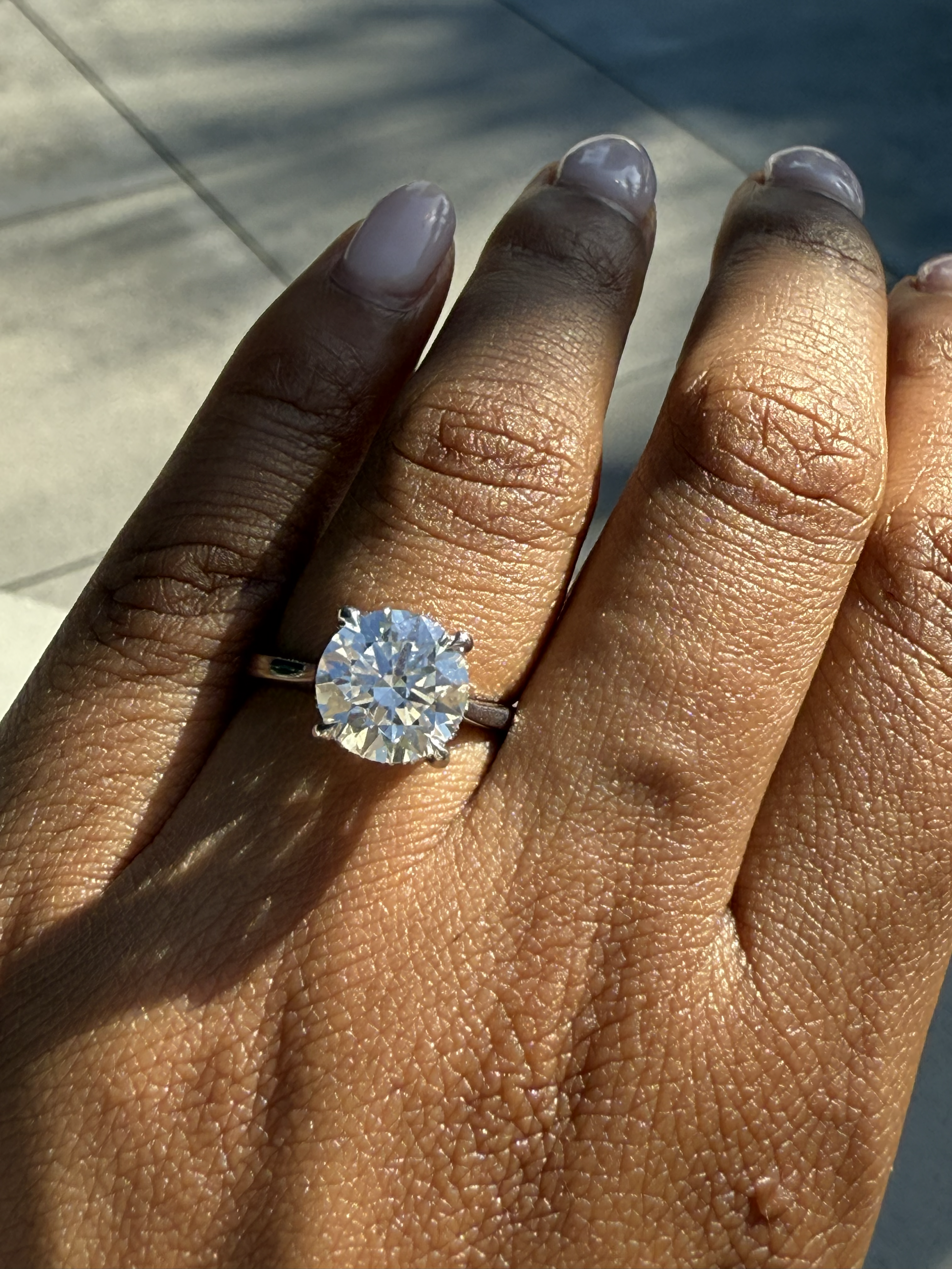 Round with Hidden Halo Lab Grown Diamond Engagement Ring