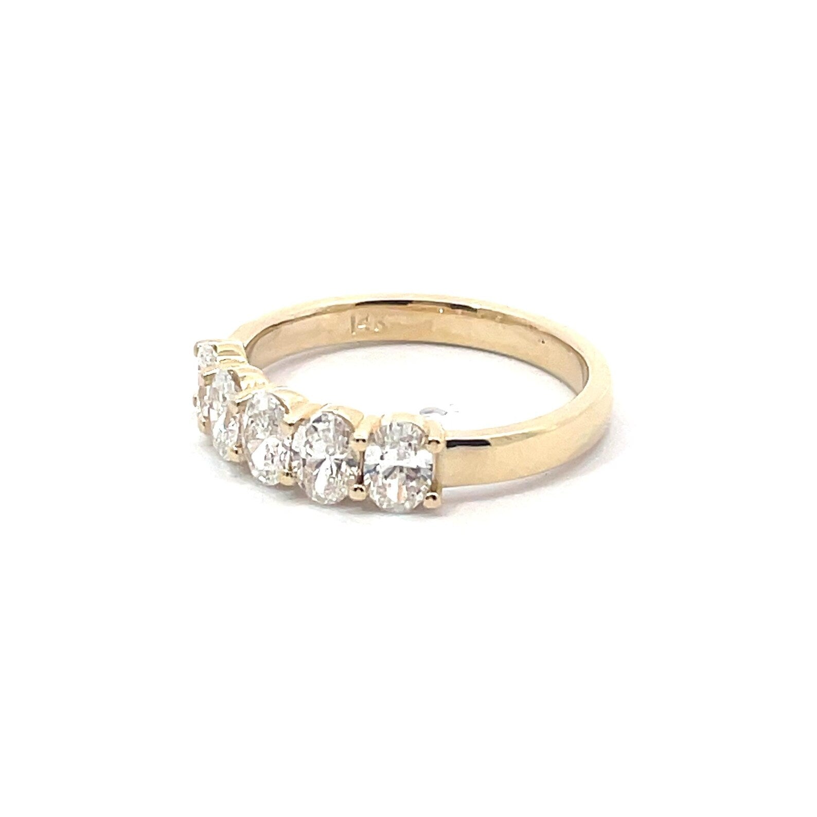 1.5 Carat 5 Stone Oval Eternity Band