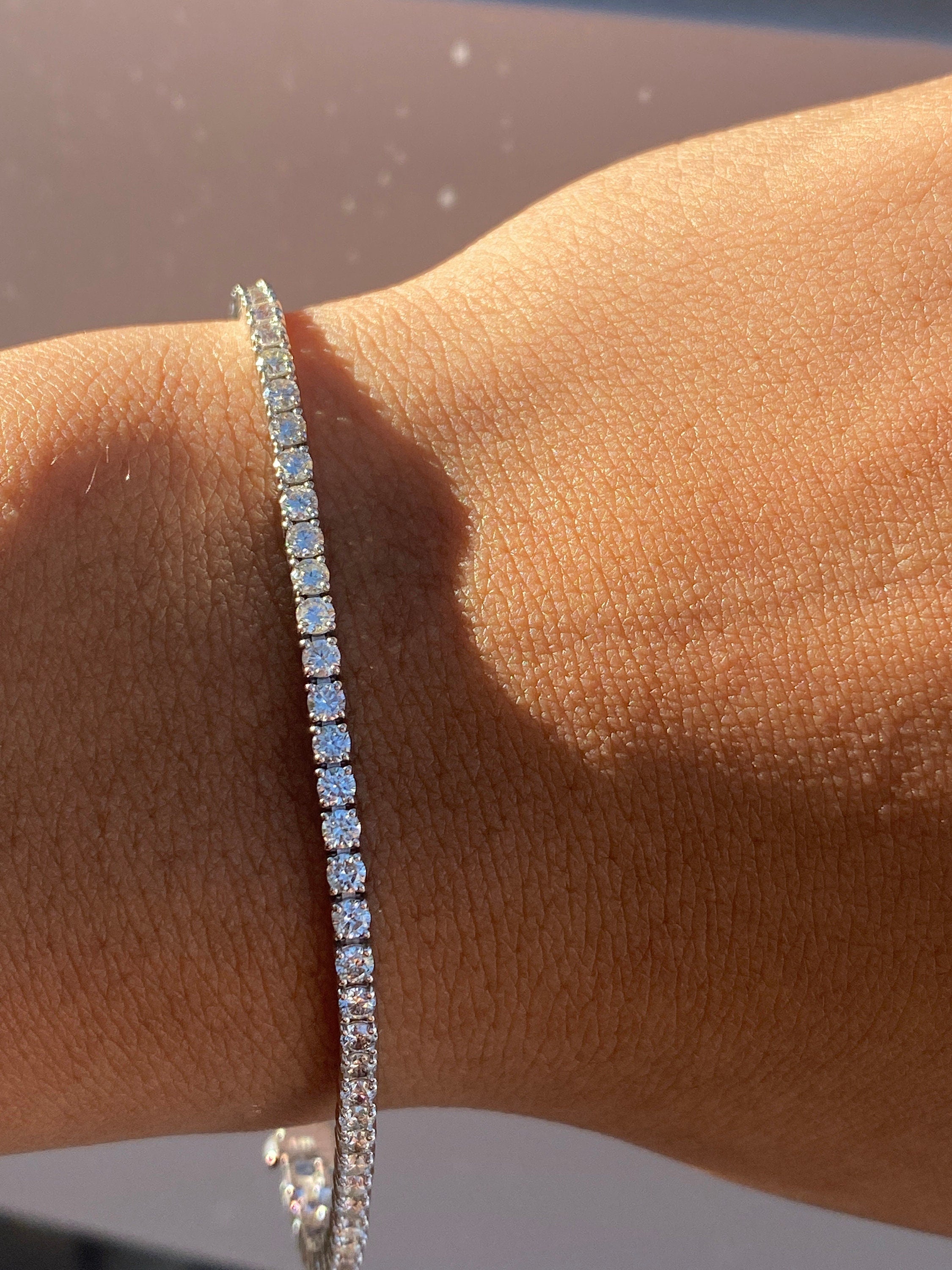 3.5 Carat Round Diamond Tennis Bracelet