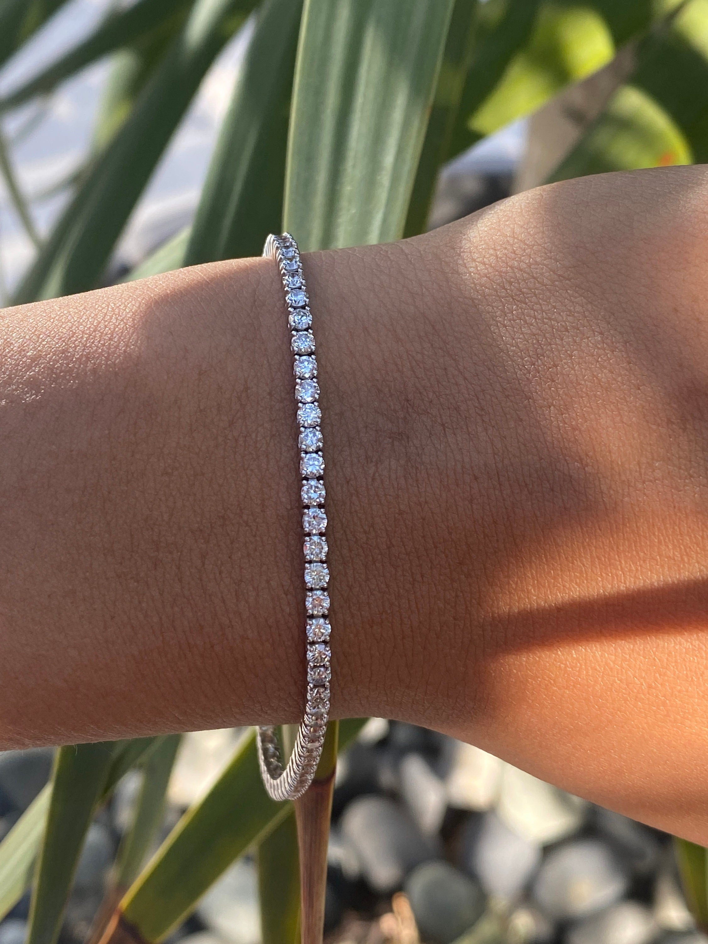 4.5 Carat Round Diamond Tennis Bracelet