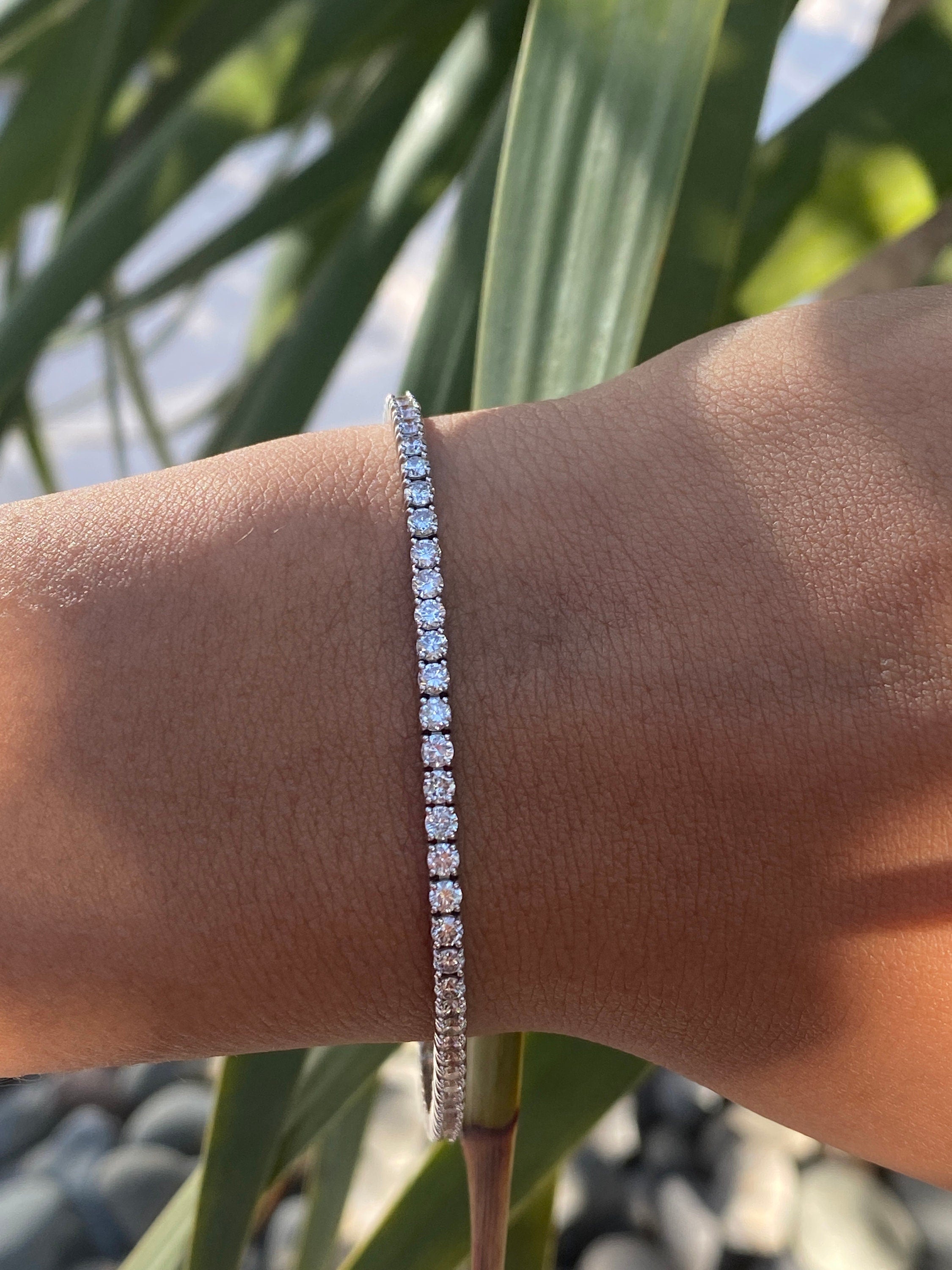 4.5 Carat Round Diamond Tennis Bracelet