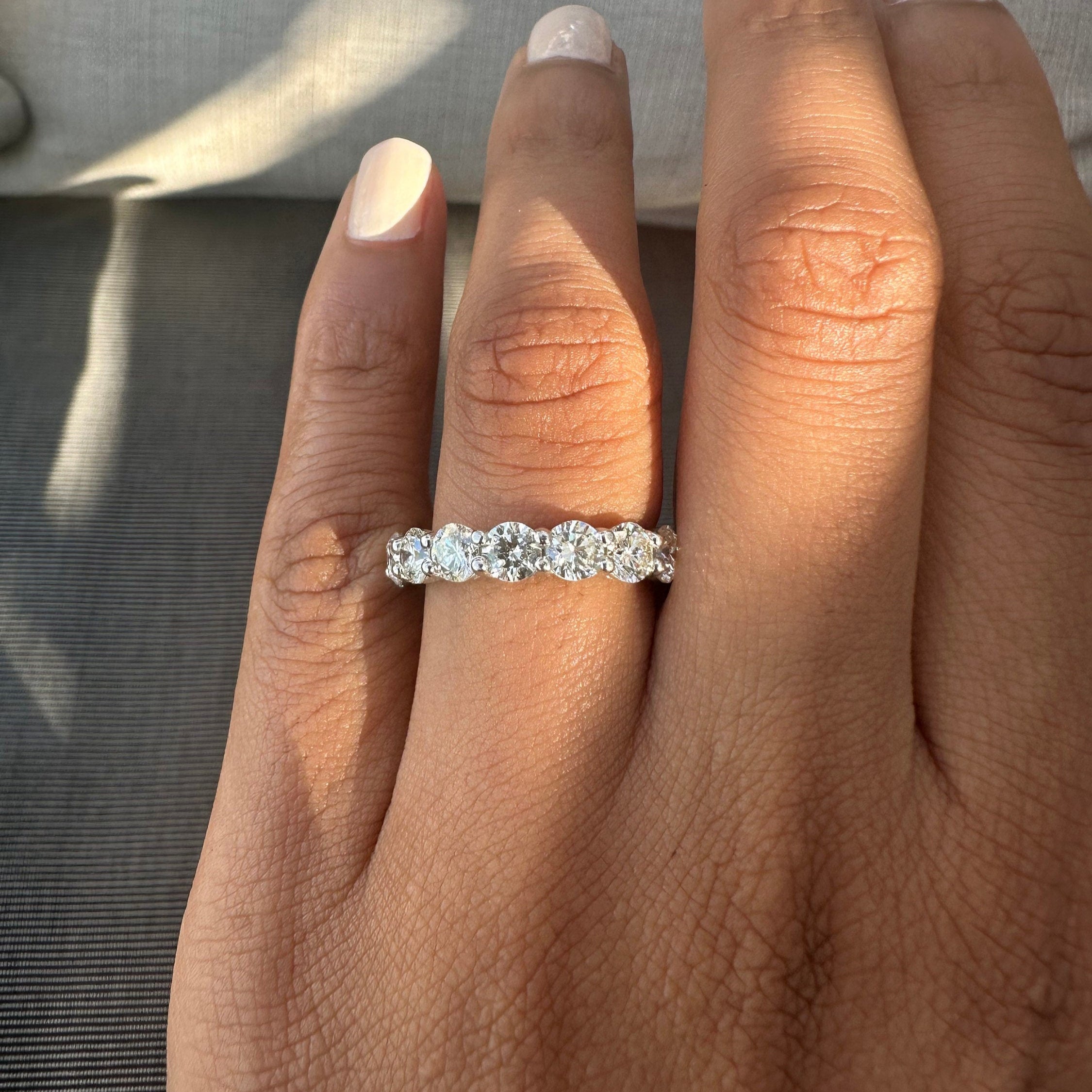 4 Carat Round Diamond Eternity Band
