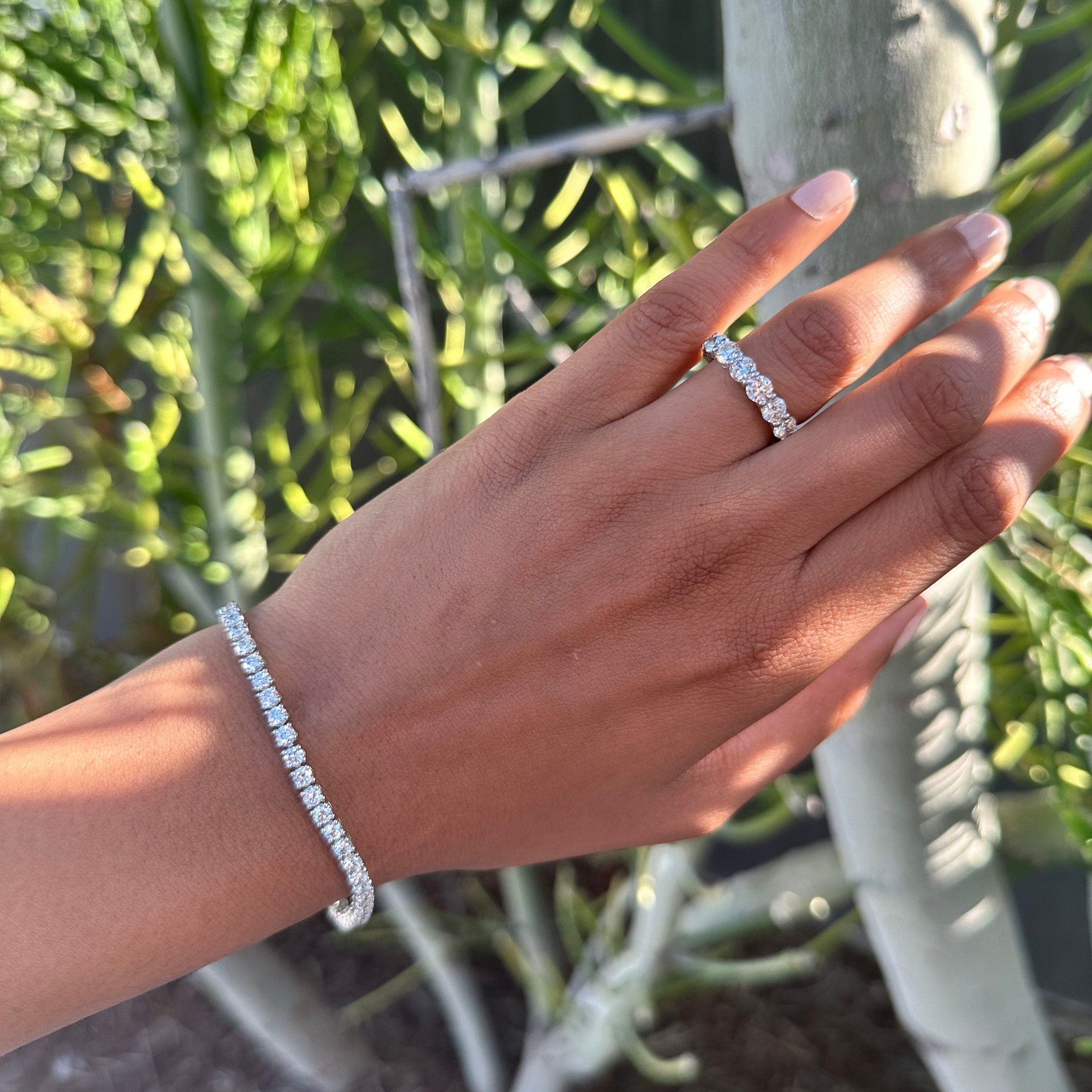 7 Carat Round Diamond Eternity Band