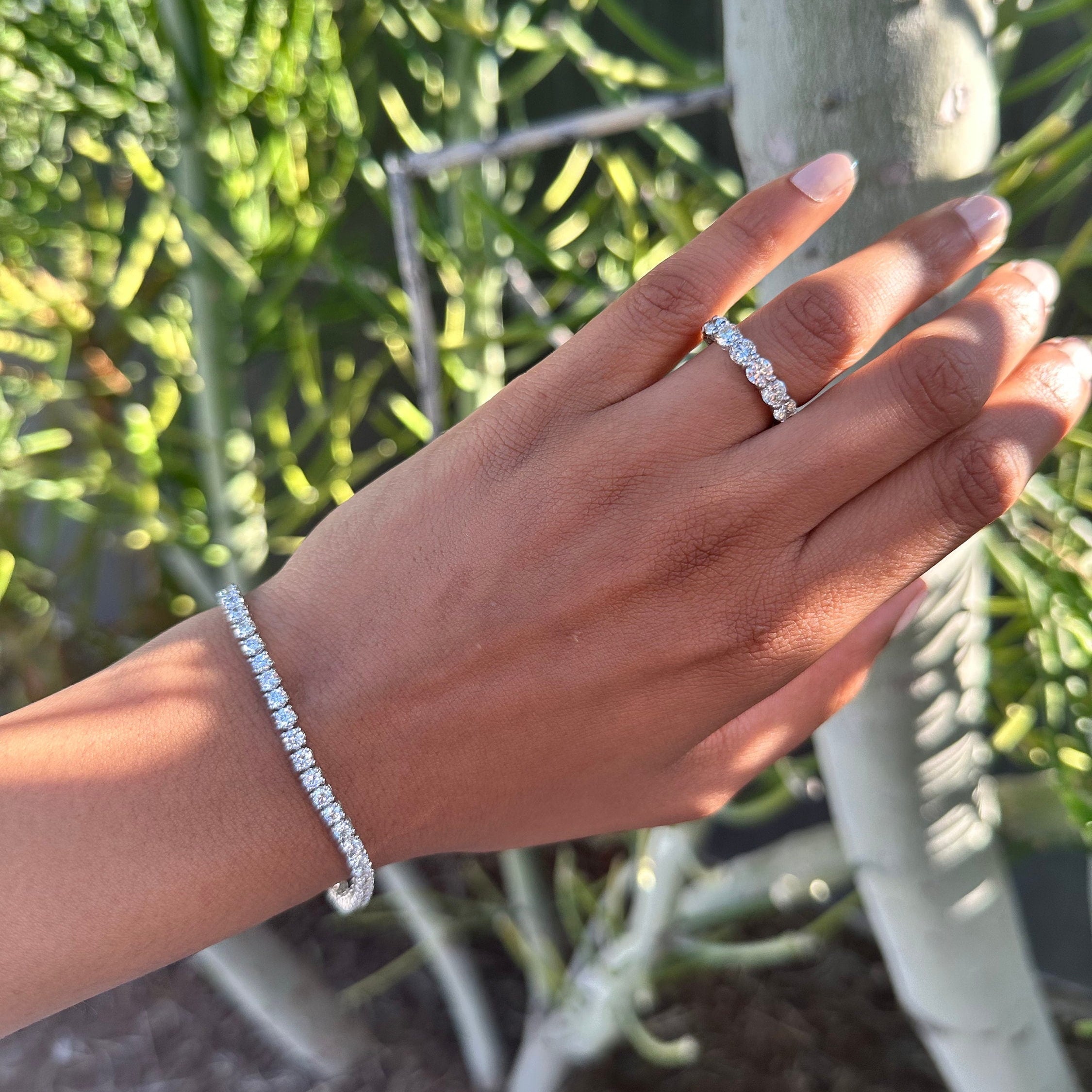 4 Carat Round Diamond Eternity Band