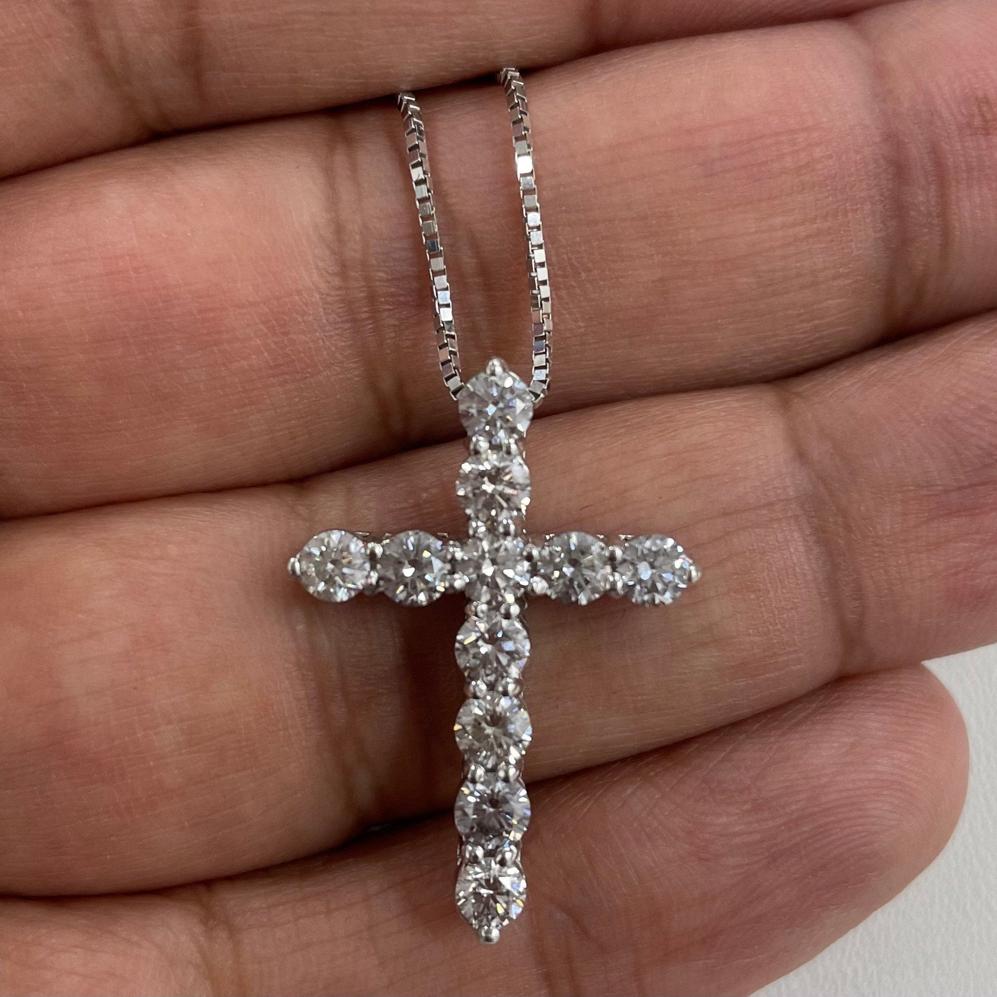 Lab Grown Diamond Cross Pendant