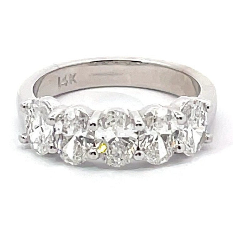 1.5 Carat 5 Stone Oval Eternity Band