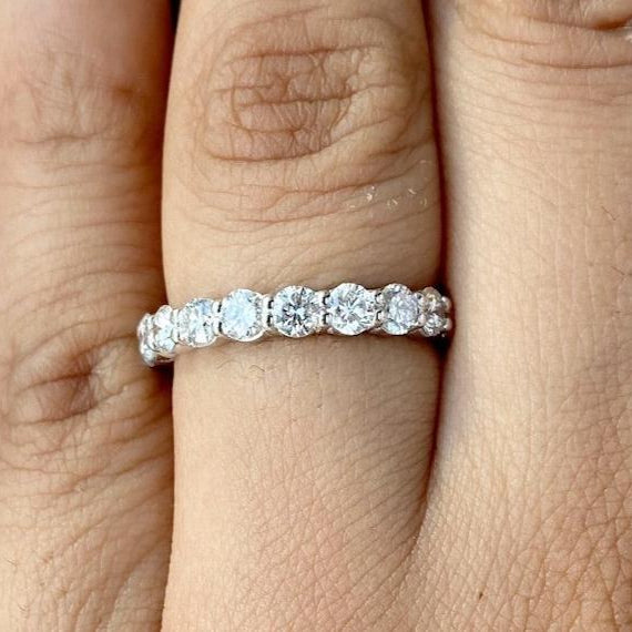 3 Carat Round Diamond Eternity Bands